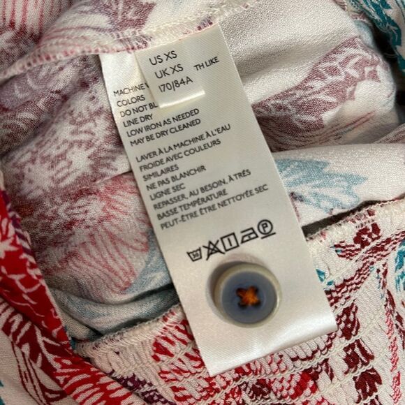 Anthro Tugboat Floral Tie Front Blouse - Picture 12 of 13